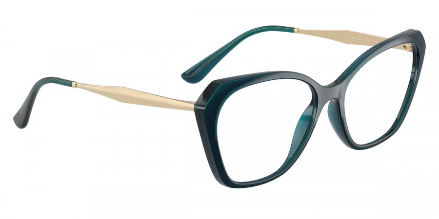 Color: Top Blue/Transparent Octanio/Pale Gold (3224) - Vogue Eyewear VO5522322452