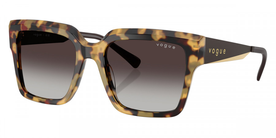 Color: Yellow Tortoise/Matte Brown/Gold (26058G) - Vogue Eyewear VO5553S26058G54