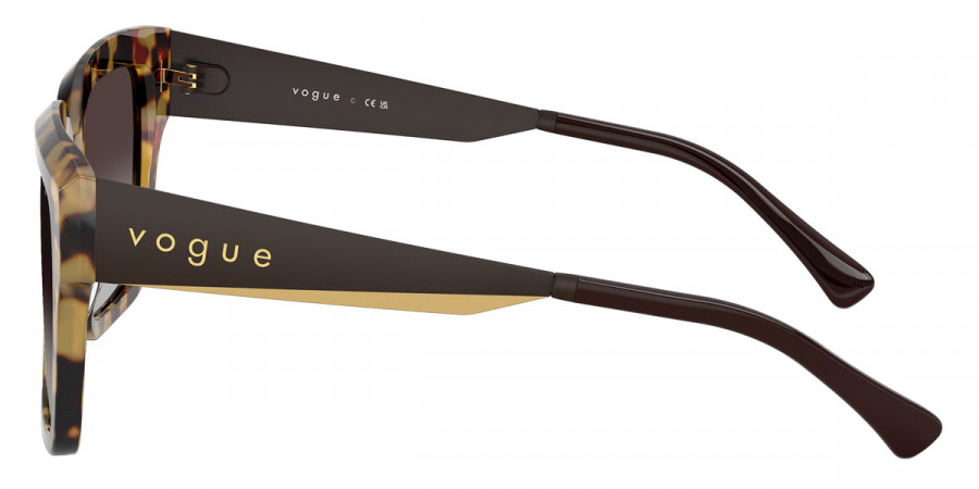 Color: Yellow Tortoise/Matte Brown/Gold (26058G) - Vogue Eyewear VO5553S26058G54