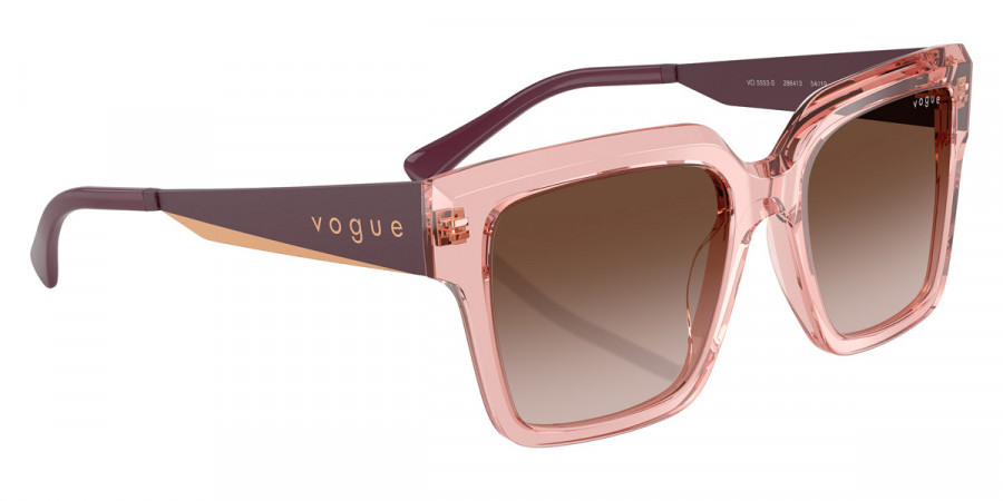 Color: Transparent Dark Pink/Matte Purple/Rose Gold (286413) - Vogue Eyewear VO5553S28641354