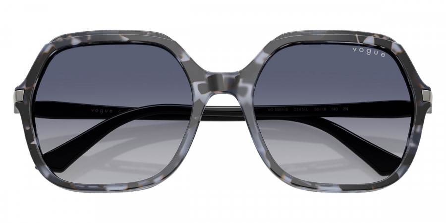 Color: Blue Tortoise/Black (31474L) - Vogue Eyewear VO5561S31474L56