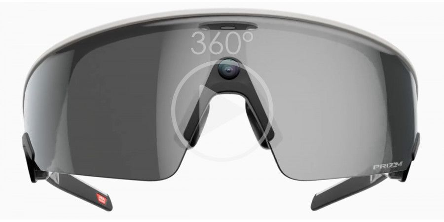 META Vanguard OW8001 800105 in Matte White frame with Prizm Black Mirrored lenses
