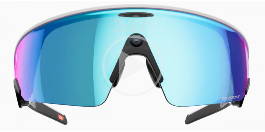 META Vanguard OW8001 800106 in Matte White frame with Prizm Sapphire Mirrored lenses