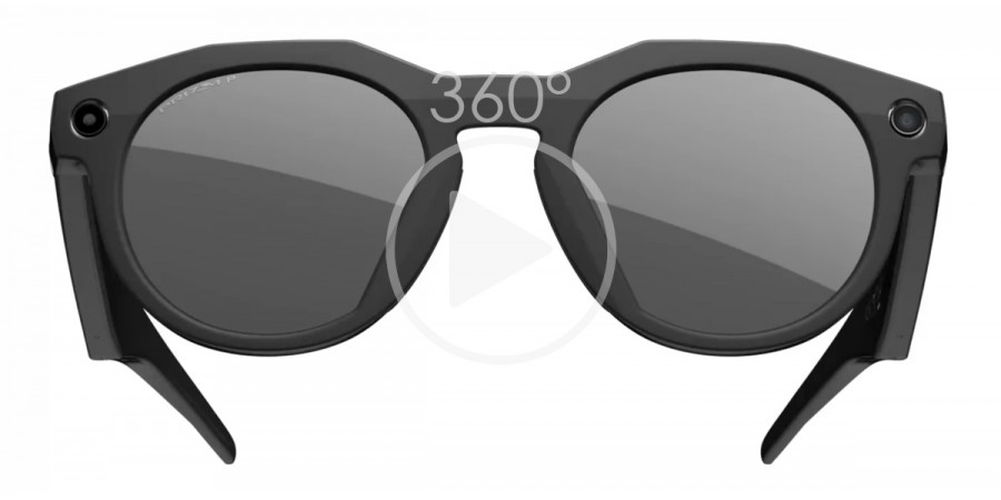 META HSTN OW8002 800203 in Polished Black frame with Prizm Black Polarized Mirrored lenses
