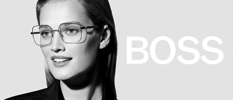 Boss Square Eyeglasses & Frames