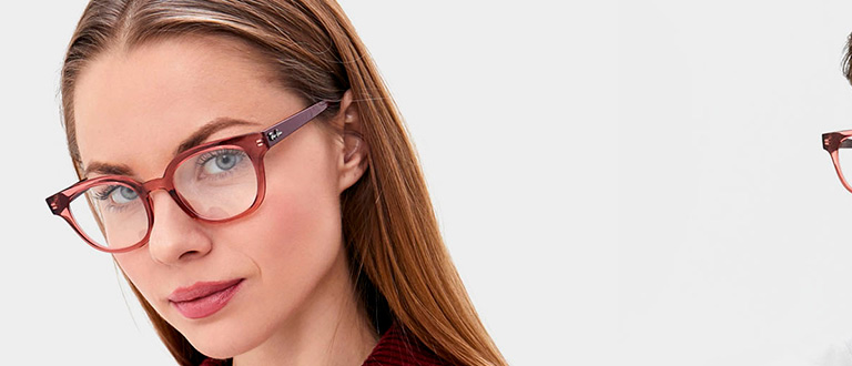 Eyeglasses: Brown Frame