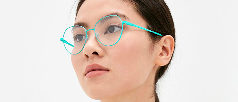 Eyeglasses: Teal Frame
