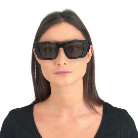 Prada PR 08YSF 1AB5S0 51 Black Sunglasses