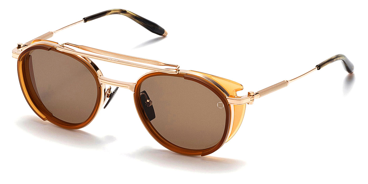 Color: Brushed White Gold/Crystal Amber (501A) - Akoni AKS-501A-51