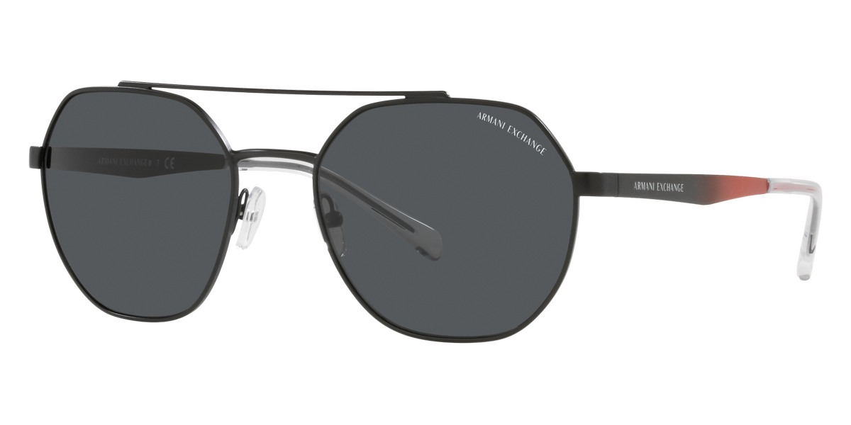 Armani Exchange™ AX2041S 600087 56 Matte Black Sunglasses