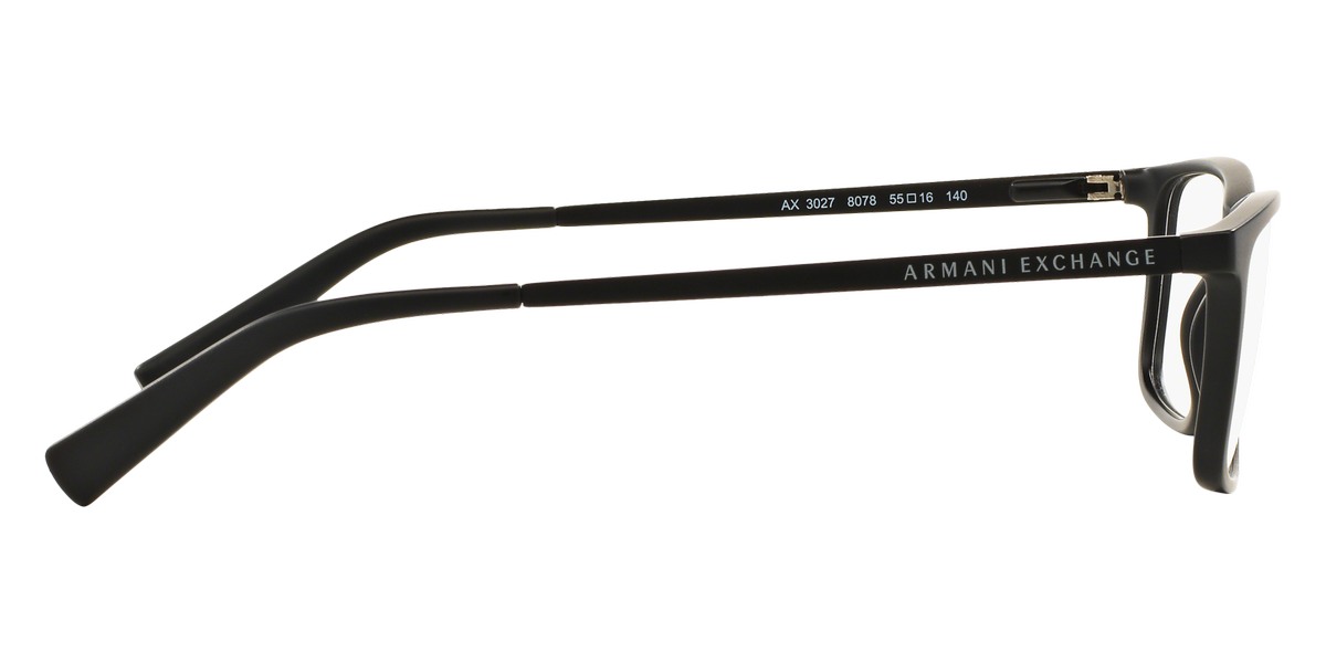 Armani Exchange™ AX3027F 8078 55 Matte Black Eyeglasses