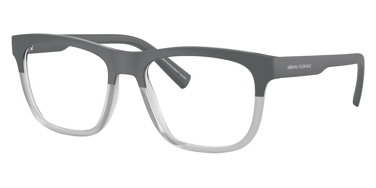 Color: Matte Gray/Transparent Gray (8031) - Armani Exchange AX3050803153