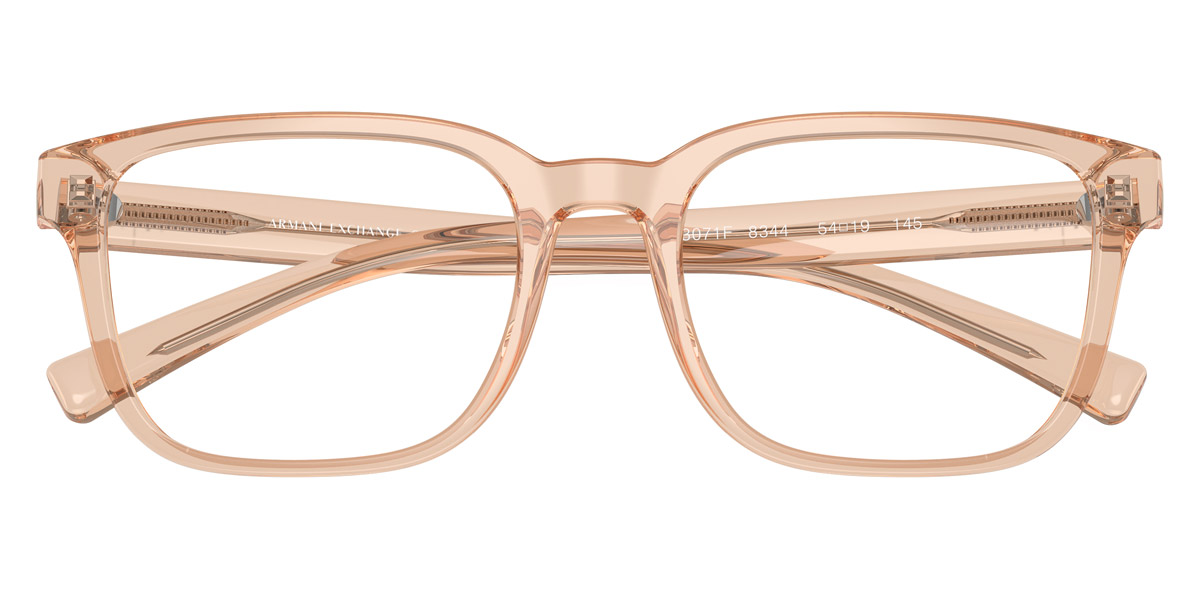 Color: Shiny Transparent Brown (8344) - Armani Exchange AX3071F834454