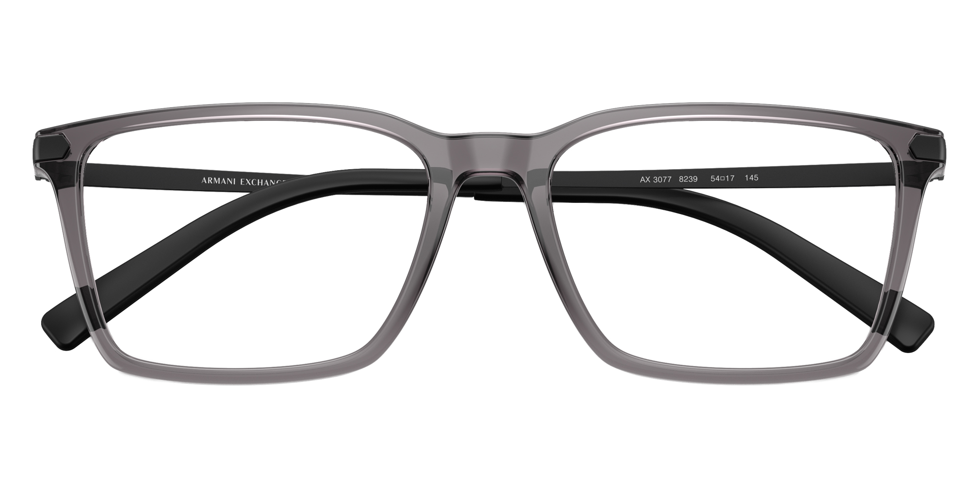 Color: Shiny Transparent Gray (8239) - ARMANI EXCHANGE AX3077823954