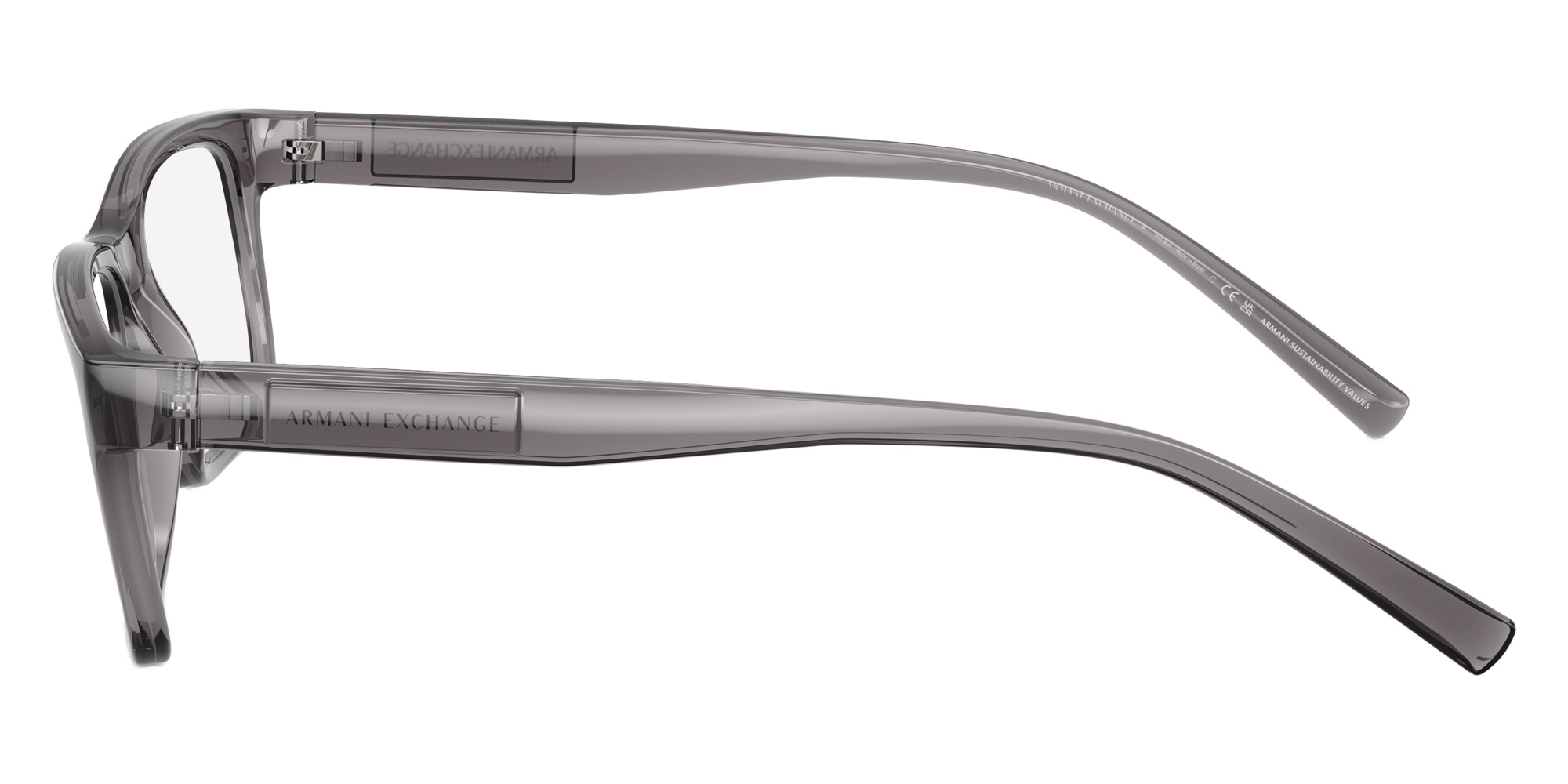 Color: Shiny Transparent Gray (8239) - ARMANI EXCHANGE AX3115823955
