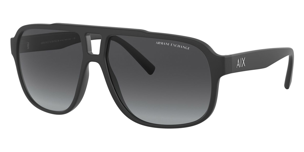 Armani Exchange™ AX4104S 80788G 61 Matte Black Sunglasses