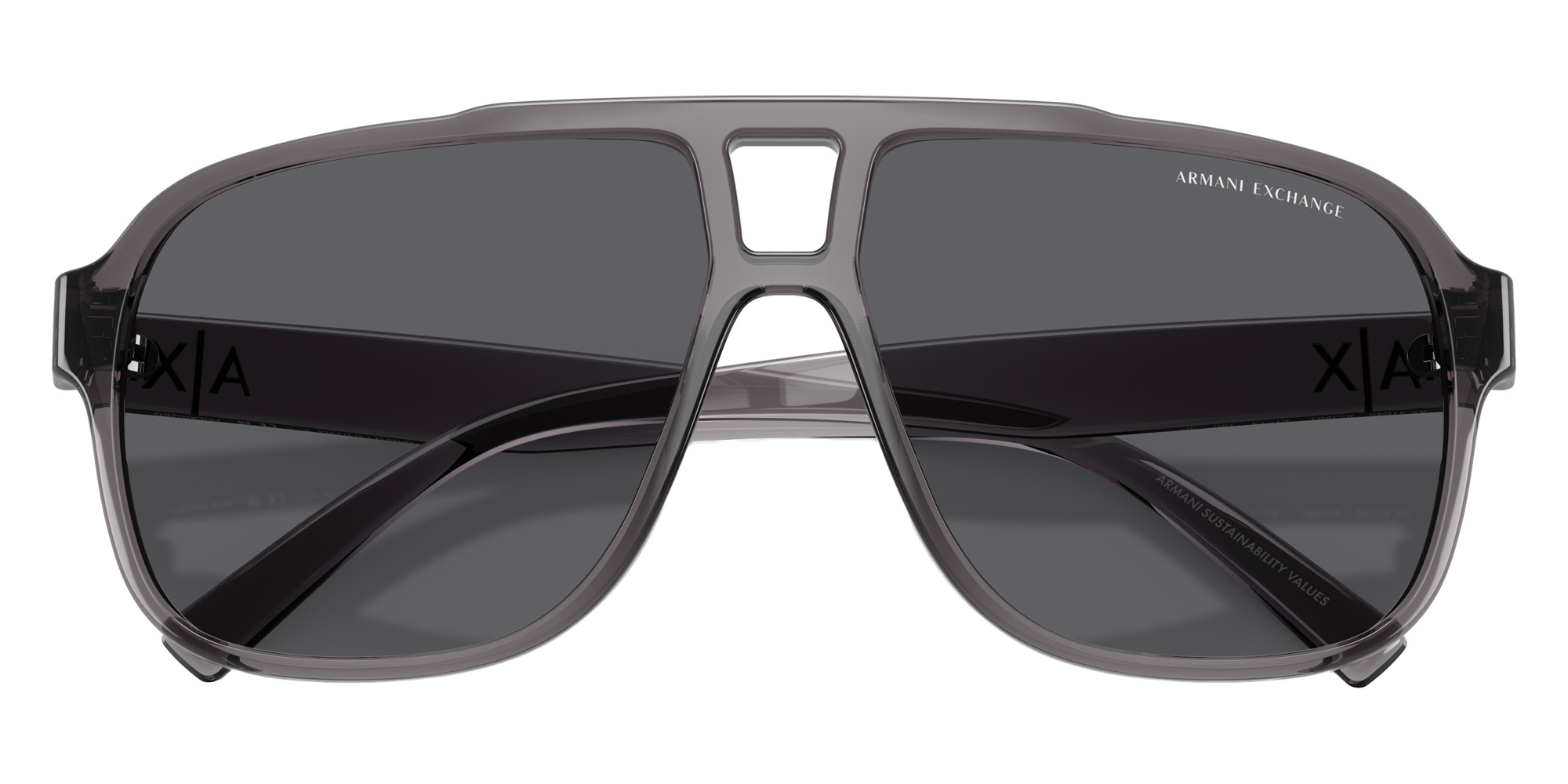 Color: Shiny Transparent Gray (823981) - ARMANI EXCHANGE AX4104S82398161