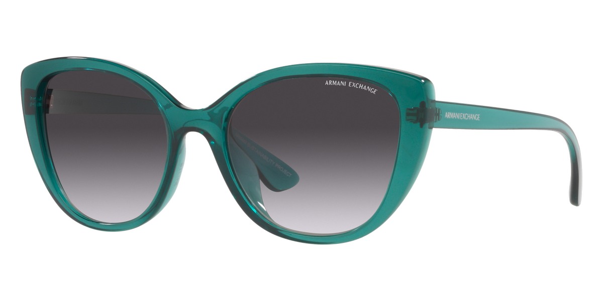Armani Exchange™ AX4111SU 82908G 54 Transparent Blue Sunglasses