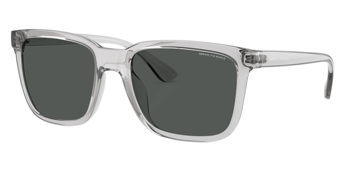 Color: Shiny Transparent Gray (823987) - Armani Exchange AX4112SU82398755