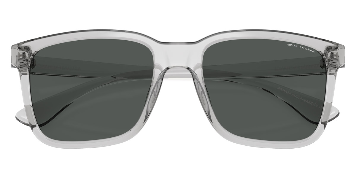 Color: Shiny Transparent Gray (823987) - Armani Exchange AX4112SU82398755