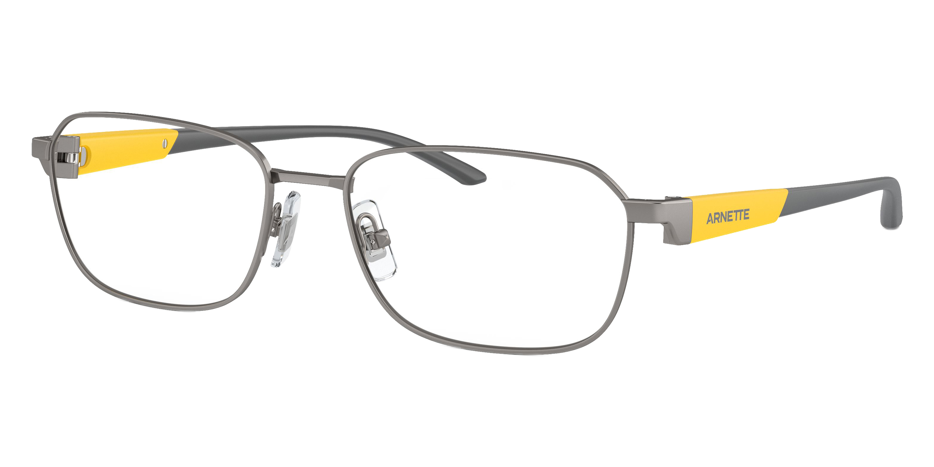 Color: Matte Gunmetal/Matte Yellow/Matte Dark Gray (745) - Arnette AN613774555