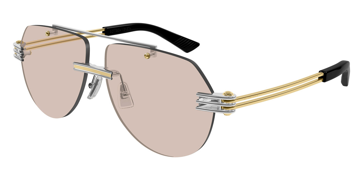 Color: Silver/Gold (002) - Bottega Veneta BV1342S00259