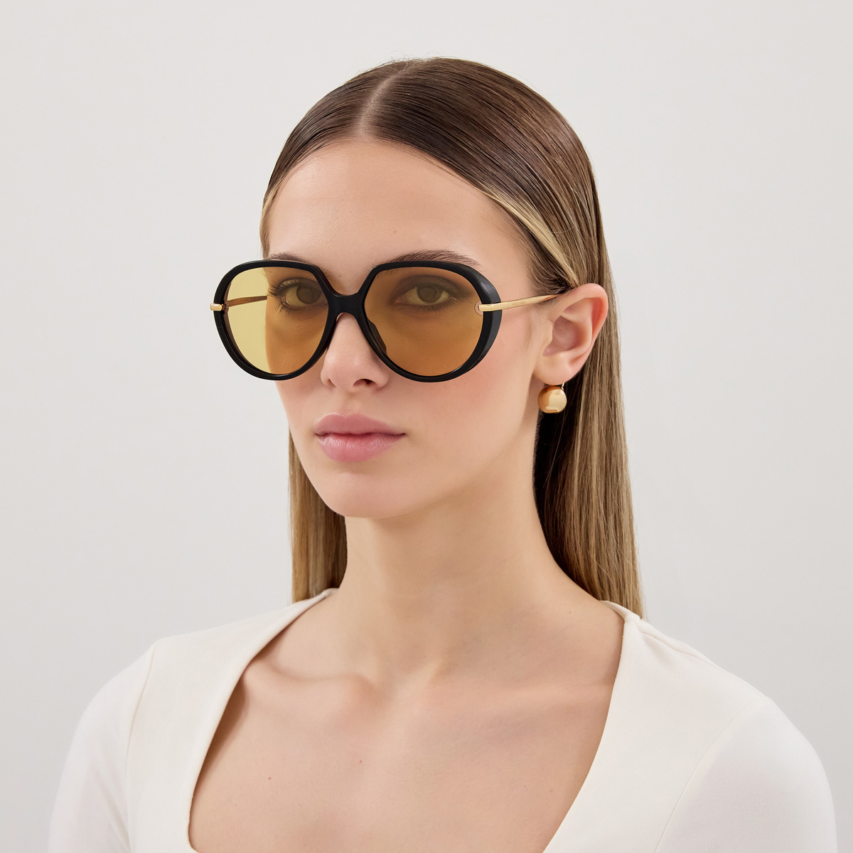 Color: Black/Gold (001) - Bottega Veneta BV1436S00160