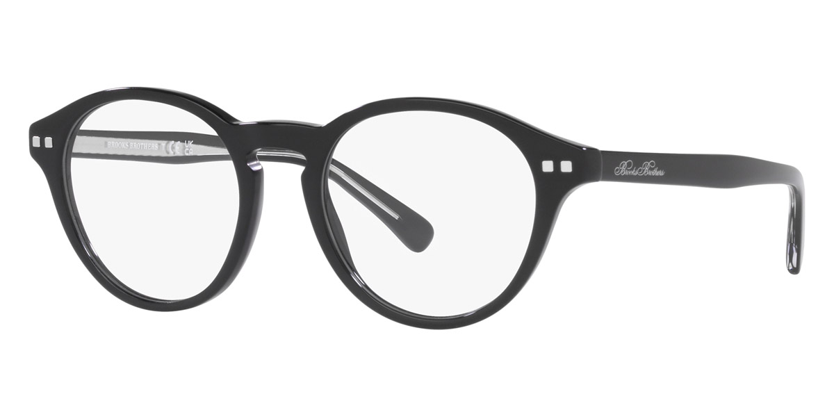 Brooks Brothers BB2056 6095 50 Shiny Black Eyeglasses
