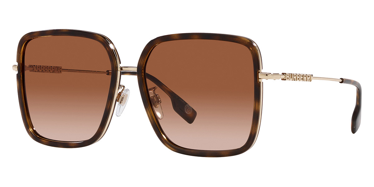 Color: Dark Havana/Light Gold (110913) - Burberry BE3145D11091358