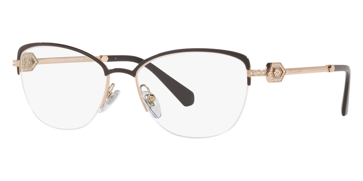 Bvlgari™ BV2210B 2033 55 Black/Pink Gold Eyeglasses