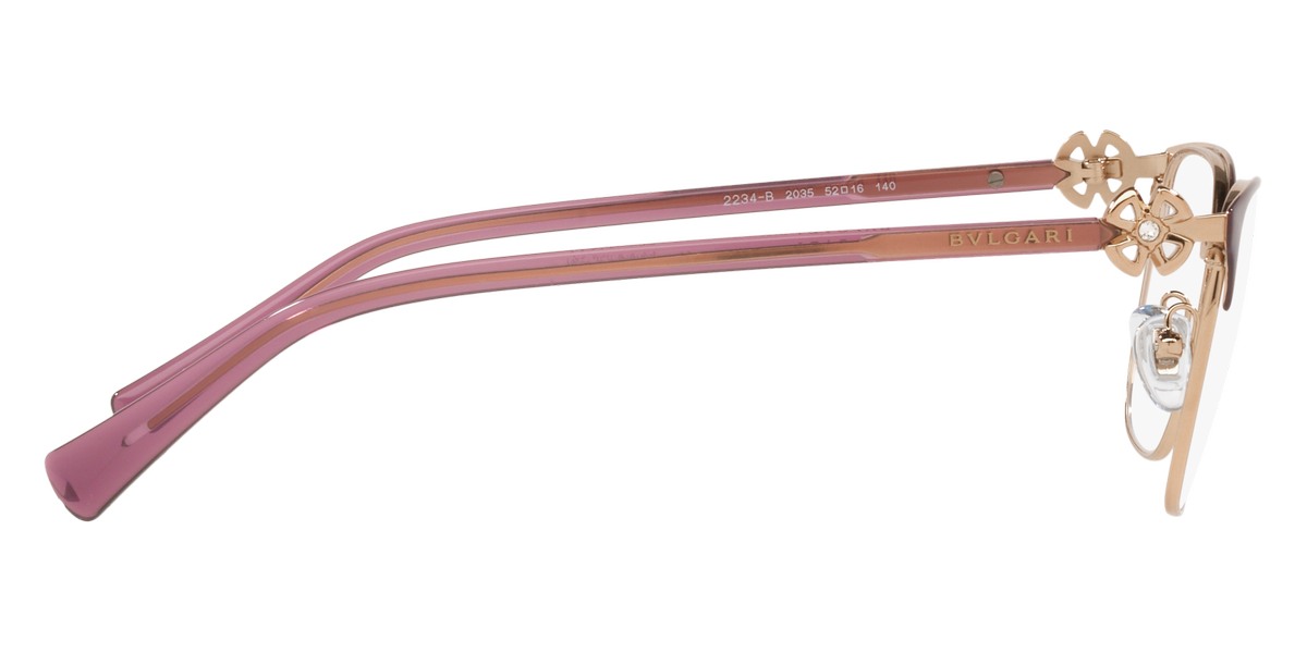 Bvlgari™ BV2234B 2035 54 Pink Gold/Purple Eyeglasses