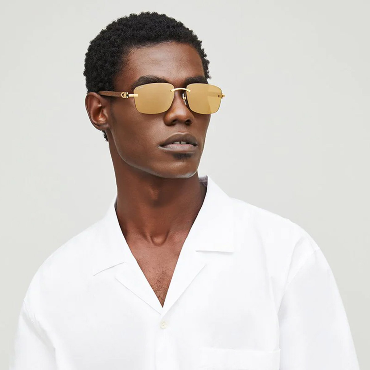 Color: Gold/Brown (001) - Cartier CT0013RS00158