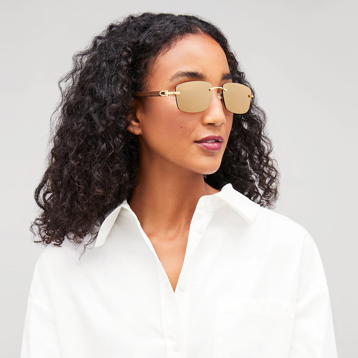 Color: Gold/Brown (001) - Cartier CT0013RS00158