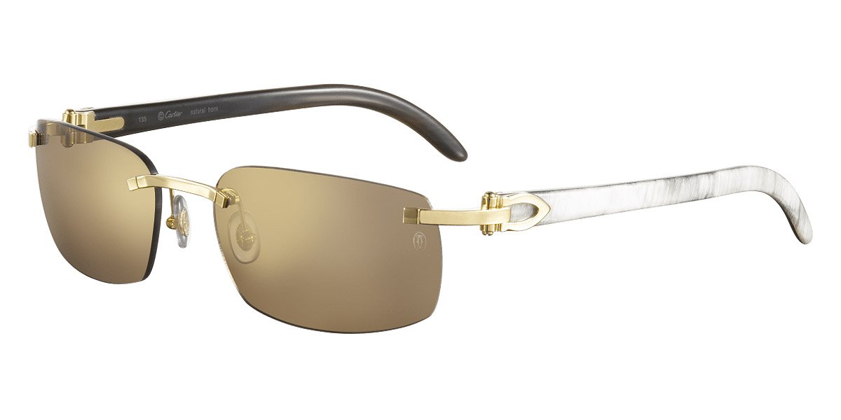 Color: Gold/White (004) - Cartier CT0046S00456