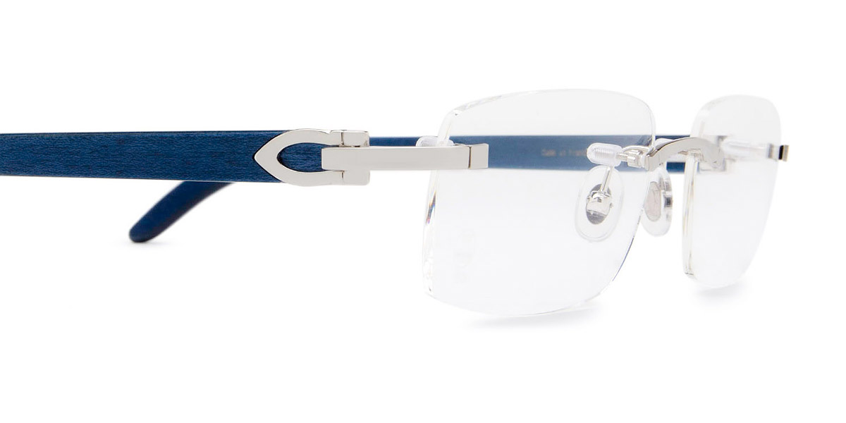Color: Silver/Blue (007) - Cartier CT0052O00753