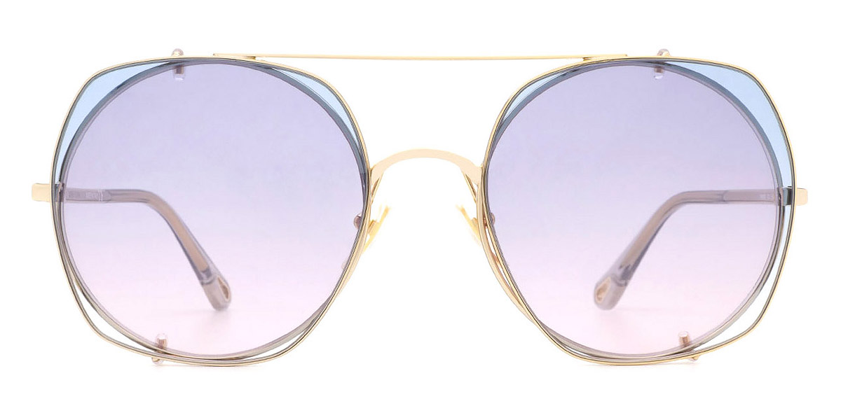 Chloé™ CH0042S 002 56 Gold/Gray Sunglasses