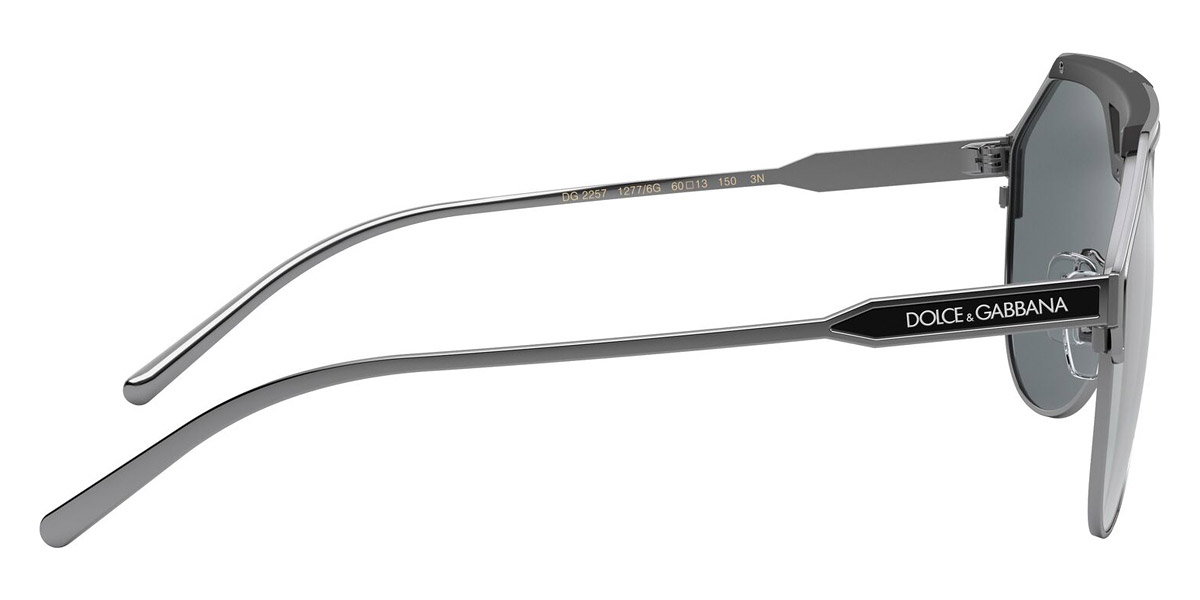Color: Gunmetal/Black Matte (12776G) - Dolce & Gabbana DG225712776G60