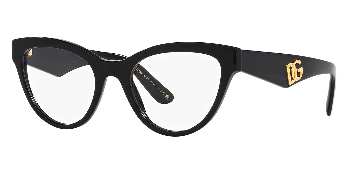 Dolce & Gabbana™ DG3372 501 52 Black Eyeglasses