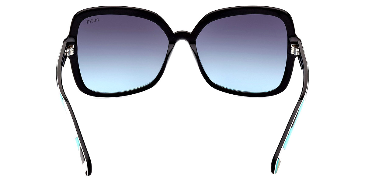 Color: Shiny Bilayer Turquoise Pucci Print & Black (89B) - Emilio Pucci EP019289B60