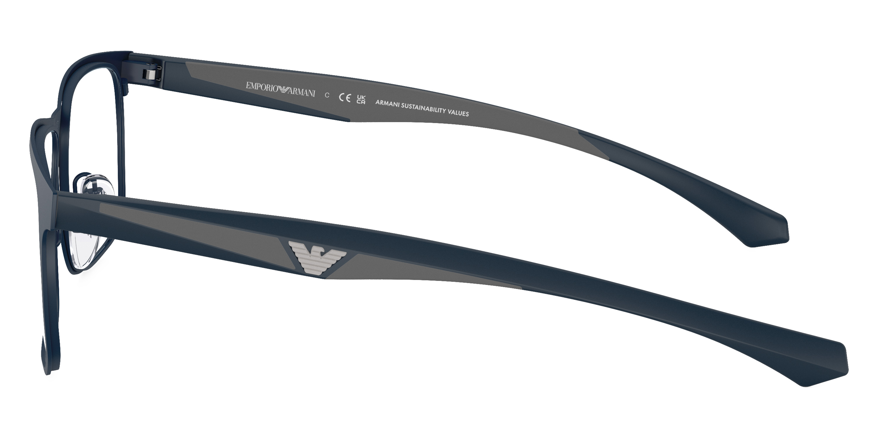 Color: Matte Blue/Gray Rubber (3389) - Emporio Armani EA1163338955