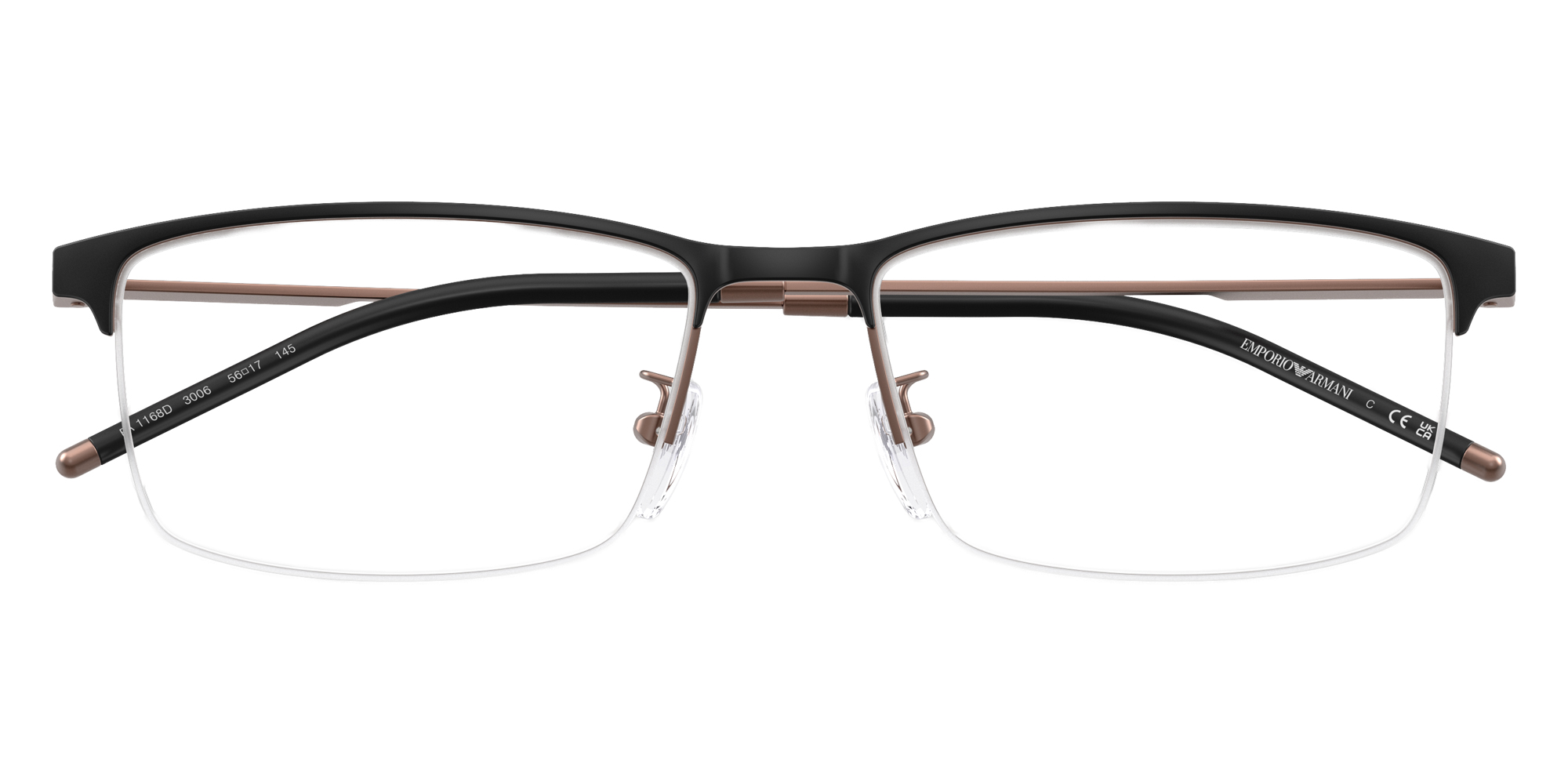 Color: Matte Black (3006) - EMPORIO ARMANI EA1168D300656
