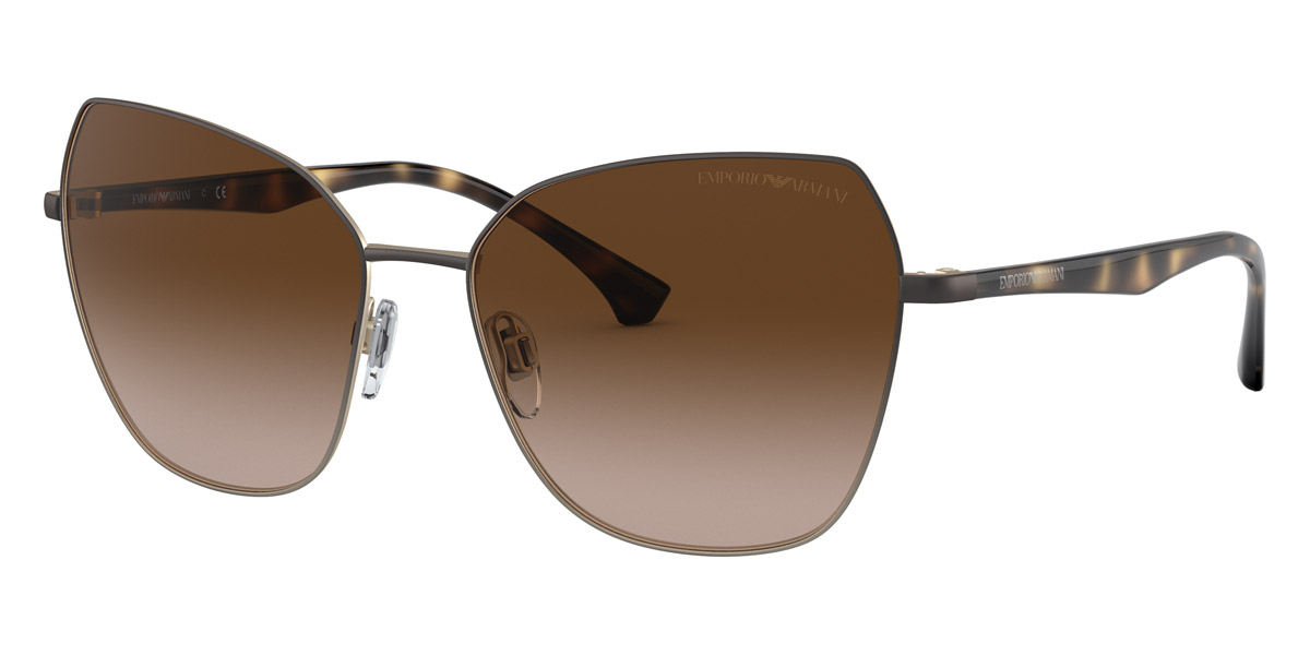 Color: Matte Brown & Pale Gold (331713) - Emporio Armani EA209533171357