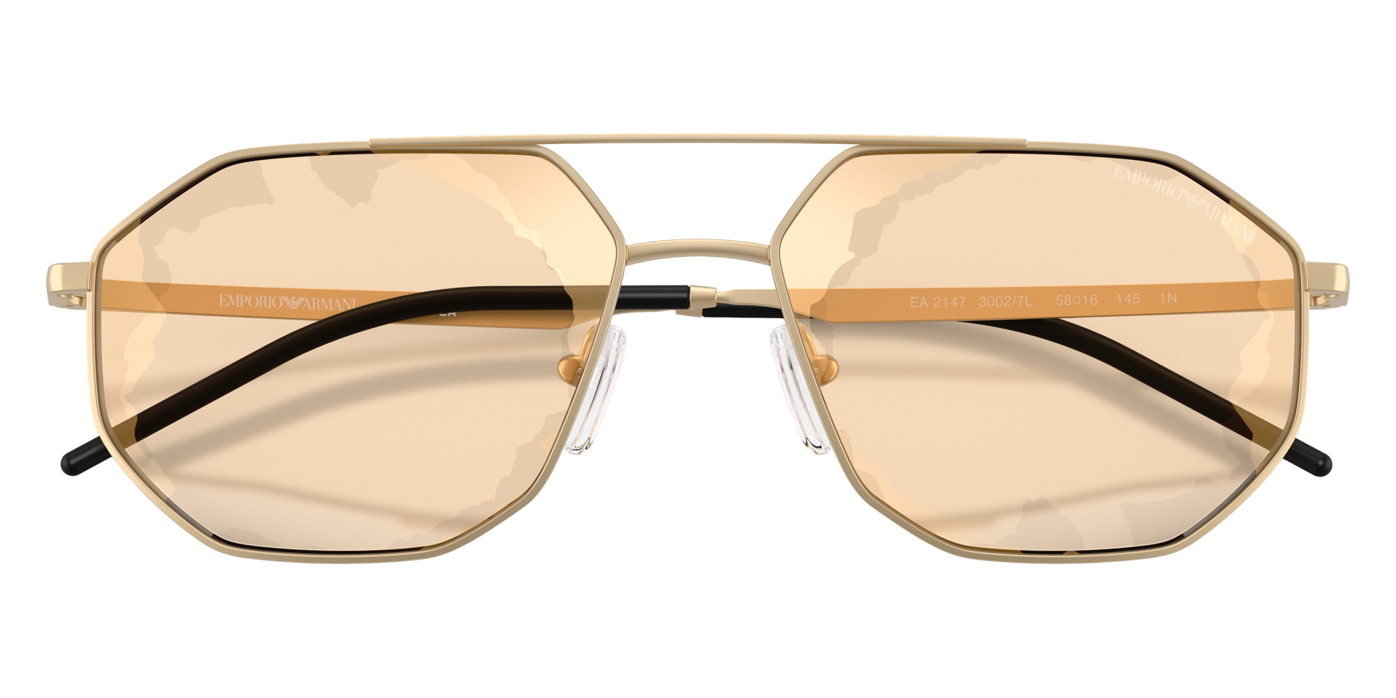 Color: Matte Pale Gold (30027L) - EMPORIO ARMANI EA214730027L58