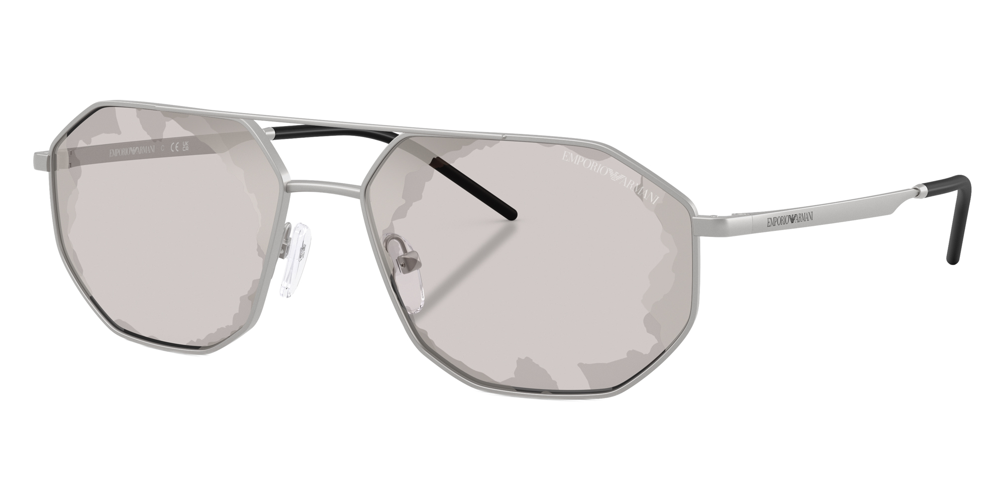 Color: Matte Silver (30157F) - EMPORIO ARMANI EA214730157F58