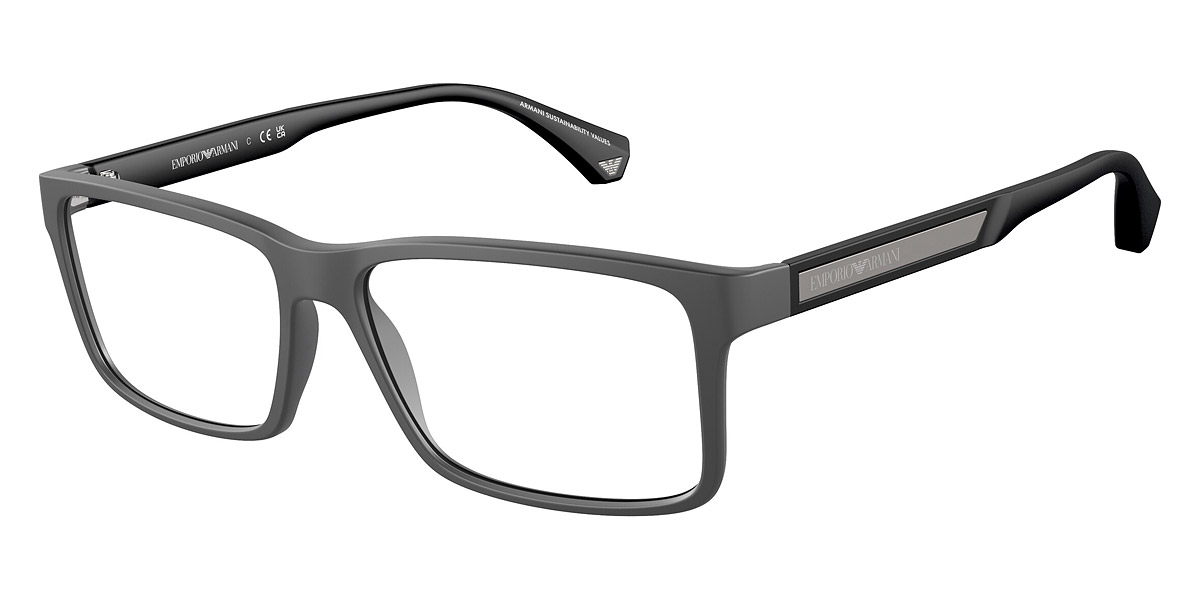 Color: Matte Dark Gray/Rubber Black (5126) - Emporio Armani EA3038512656