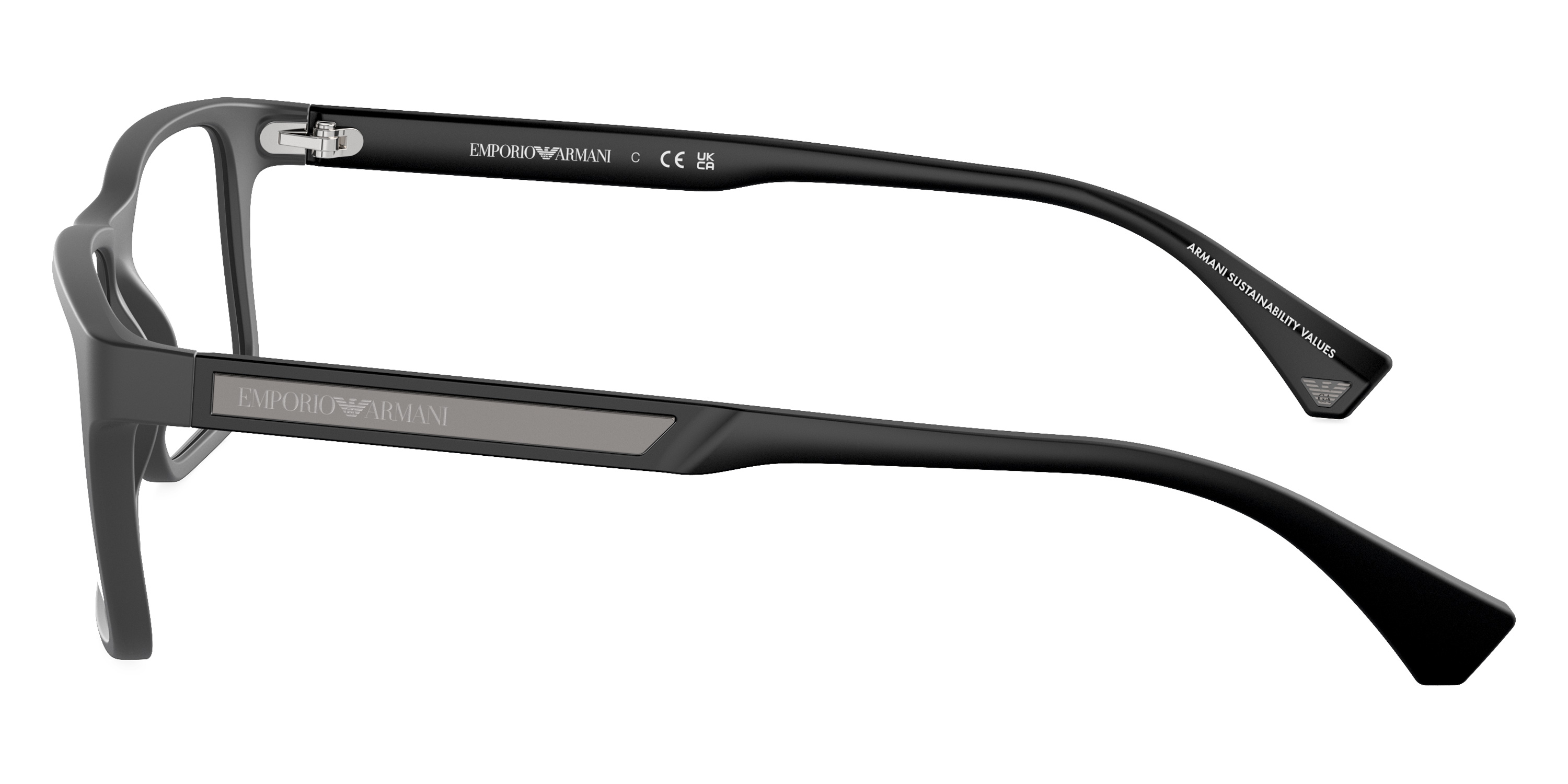 Color: Matte Dark Gray/Rubber Black (5126) - Emporio Armani EA3038512656