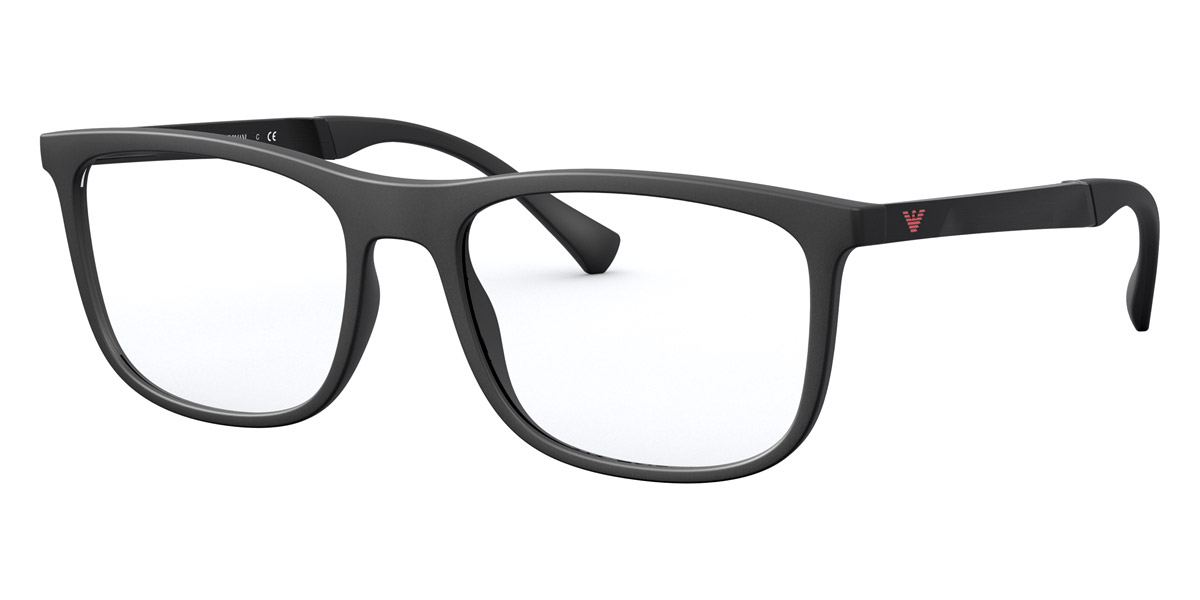 Emporio Armani™ EA3170 5063 53 Rubber Black Eyeglasses