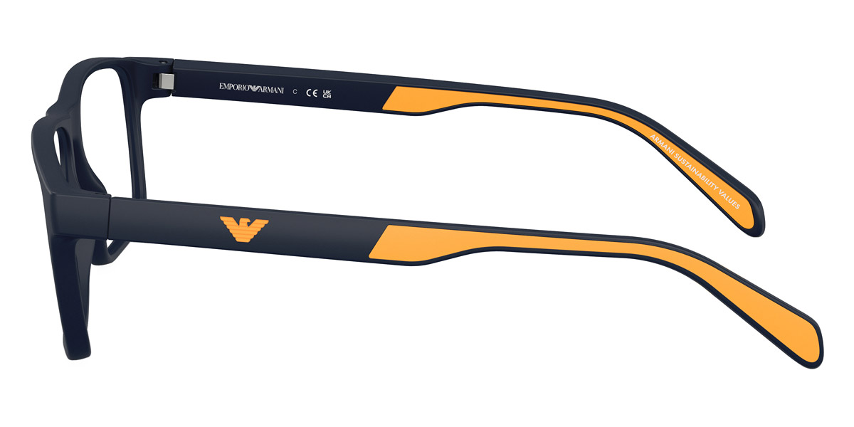 Color: Matte Blue/Rubber Yellow (5088) - Emporio Armani EA3233508856