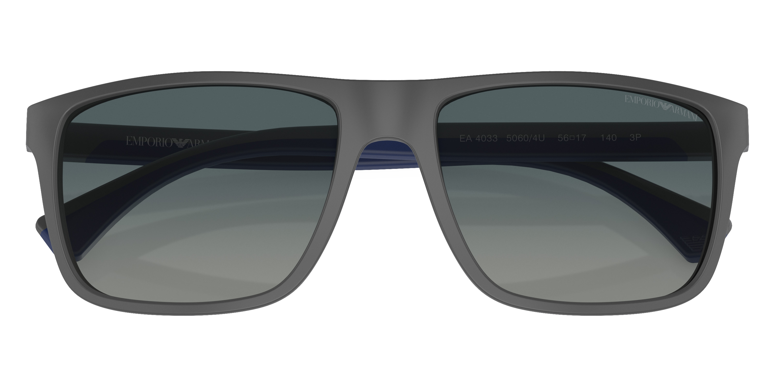 Color: Matte Gray/Blue (50604U) - Emporio Armani EA403350604U56