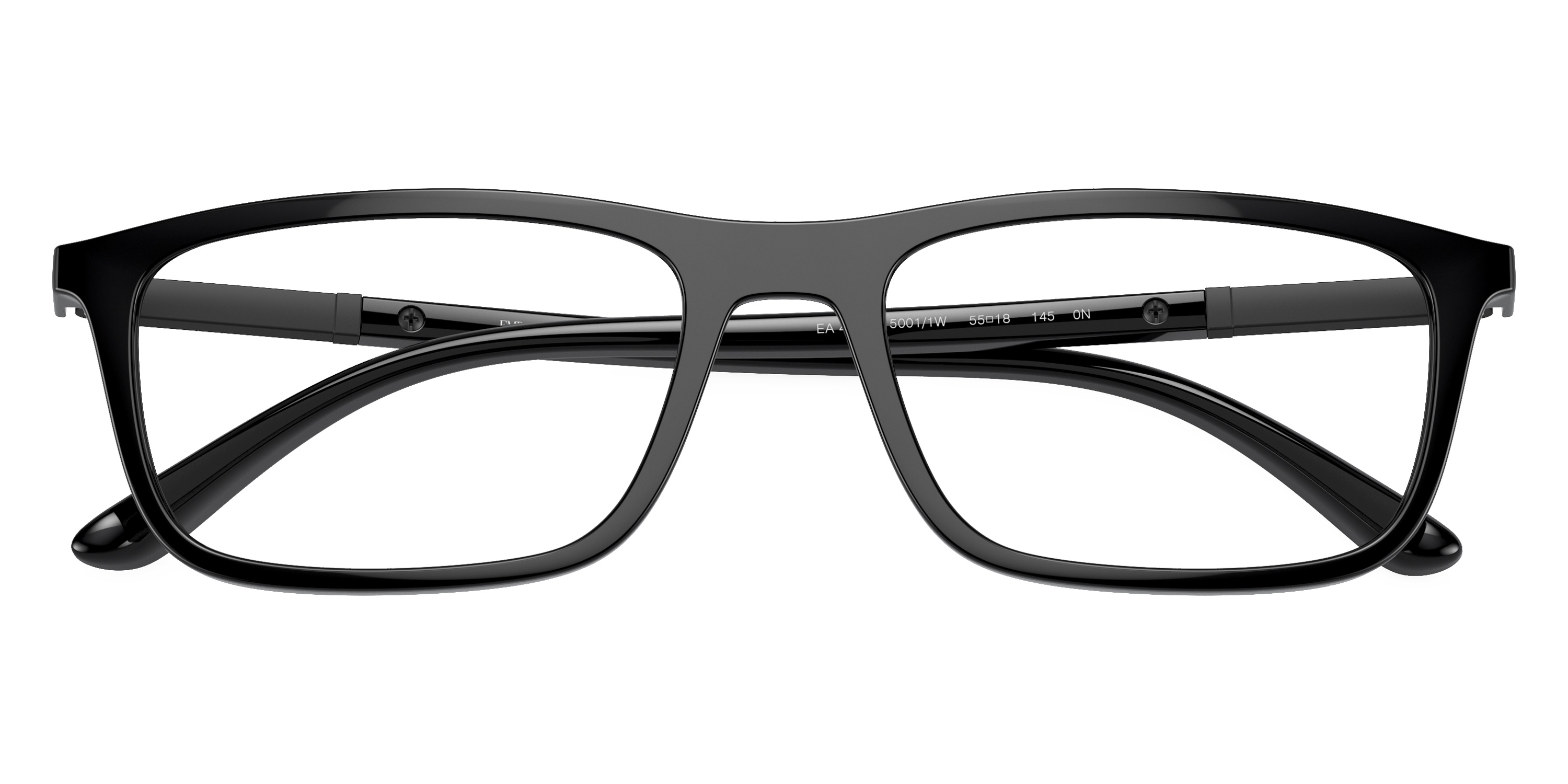 Color: Shiny Black (50011W) - Emporio Armani EA416050011W55